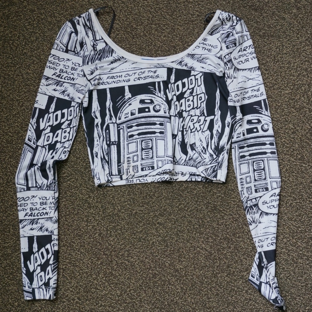 🖤Star Wars crop top long sleeve